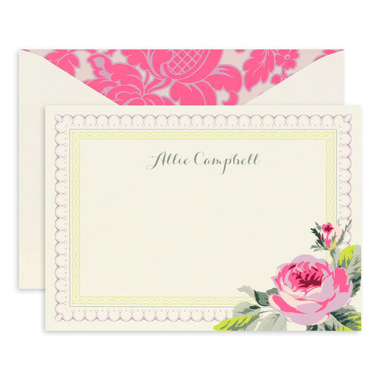 White Grace Flat Note Cards